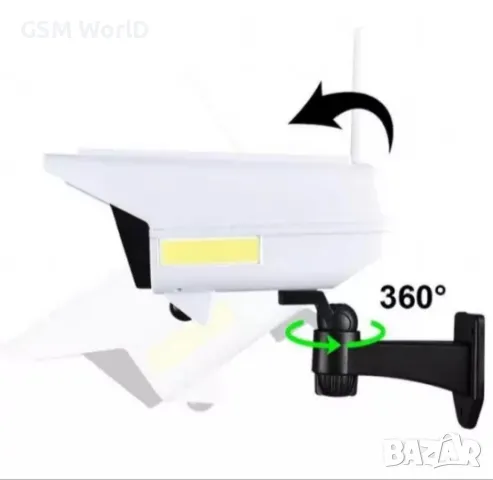 Соларна лампа имитация на камера, снимка 3 - Соларни лампи - 50185600