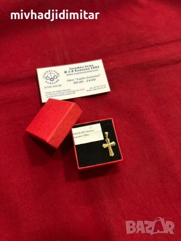 ***УНИКАЛЕН***Златен кръст 1,08гр. 14к, снимка 1