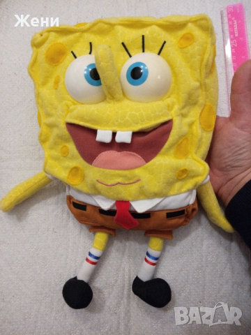 Интерактивен плюшен Sponge Bob Mattel Viacom 2000 Спонджбоб , снимка 2 - Музикални играчки - 44996757
