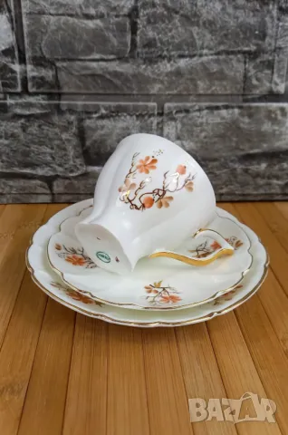 Две чаши за кафе с положна и десертначинийки - Jiesia, Литва, снимка 3 - Чаши - 49680046