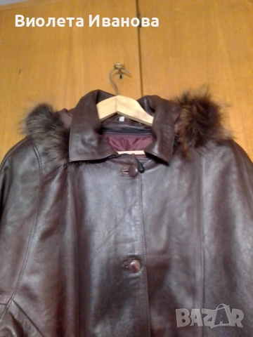 Кожено палто от естествена кожа , снимка 5 - Палта, манта - 53768707