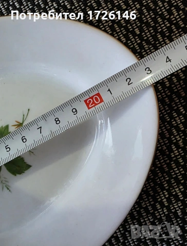 Порцеланови овални чинии със златен кант 4 броя на Разград , снимка 4 - Чинии - 54057857