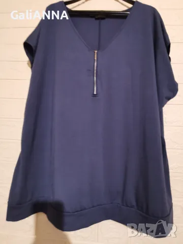 СТРАХОТНА ТУНИКА С ЦИП 3XL-5XL, снимка 2 - Туники - 50338585