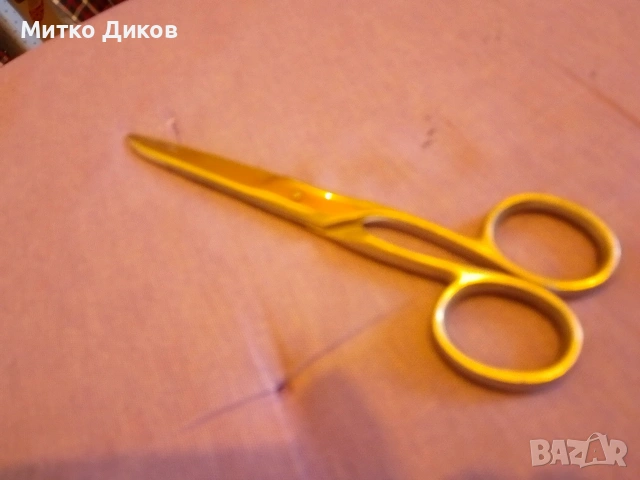 Metal iron sewing scissors vintage 30 s Germany 7.74 inch- 20 cm ножица Trusetal