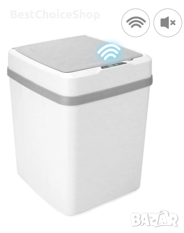 Кошче с автоматичен безконтактен сензор за движение с капак, меко затваряне, без шум, 12л., снимка 9 - Други стоки за дома - 54008318