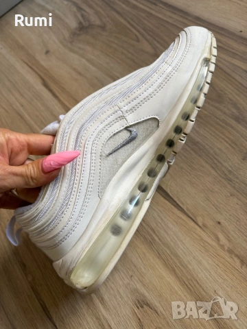 Оригинални бели сникърси Nike Air Max 97! 42,5 н, снимка 7 - Маратонки - 24980084