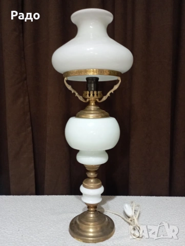 Комплект от две големи старинни красиви лампи - лампа, снимка 2 - Антикварни и старинни предмети - 50090392
