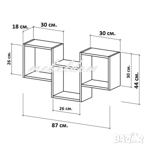 Етажерка за стена,етажерки(код-0242), снимка 5 - Етажерки - 23592966