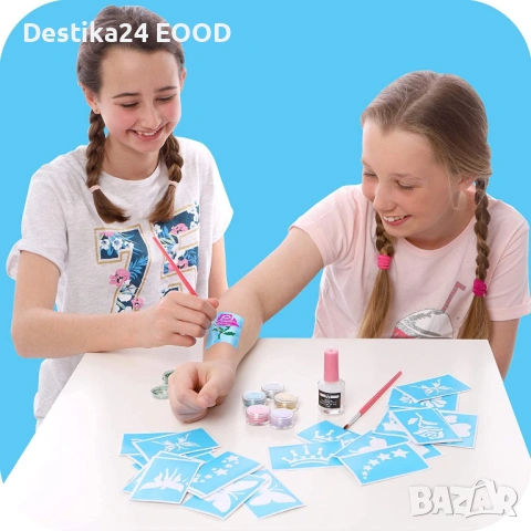 Комплект глитер татуировки за деца – 33 части, снимка 4 - Рисуване и оцветяване - 53178117