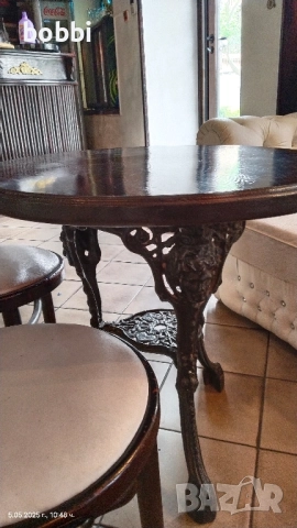 Чугунени крака масивно дърво 5см. 5бр. Цената не се коментира , снимка 3 - Маси - 52141716