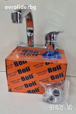 СУПЕР ПРОМОЦИЯ!!!Батерия Едноръкохваткова за стена със Неръждаема Странична "L" лебедка., снимка 6 - Смесители - 51374745