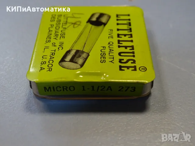 микро предпазител Littelfuse TRACOR micro 1-1/2A 243 Five Quality Fuses 125V AC/DC, снимка 8 - Резервни части за машини - 49282809