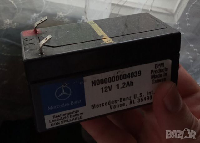 помощен акумулатор за Mercedes 12V 1.2Ah