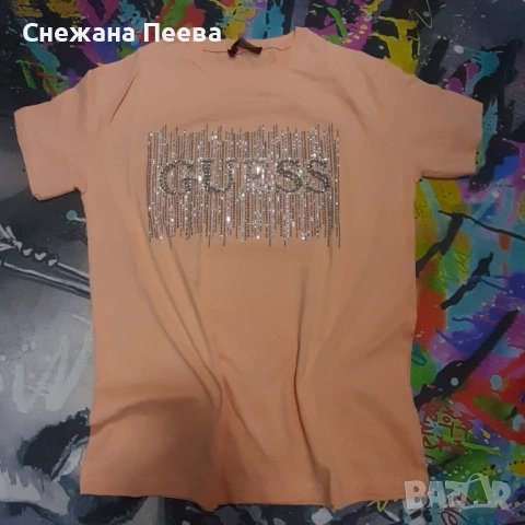 Нова дамска тениска Guess, снимка 9 - Тениски - 53562567