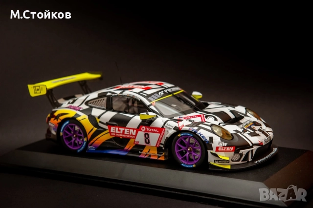 Porsche GT3R Minichamps 1/18, снимка 4 - Колекции - 52675798
