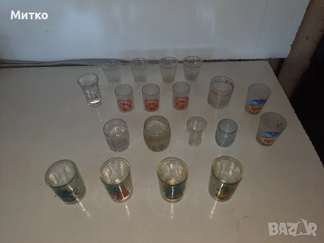 Малки колекционери стъклени чашки за алкохол , снимка 10 - Чаши - 52857175