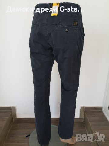 Дамски панталон G-Star RAW® BRONSON CHINO LOOSE TAPERED WMN DARK NAVY,размер W28/L32,  /297/, снимка 5 - Панталони - 46360362