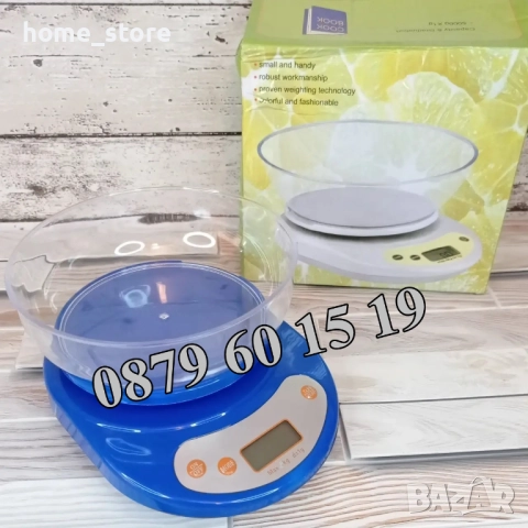 Електронна кухненска везна с купа до 5 кг /кантар до 5 кг, снимка 3 - Електронни везни - 39640900