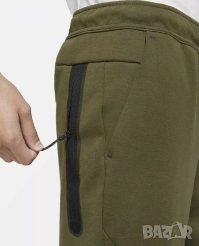 Мъжко долнище Nike Tech Fleece Rough Green - размер S, снимка 5 - Спортни дрехи, екипи - 45880545