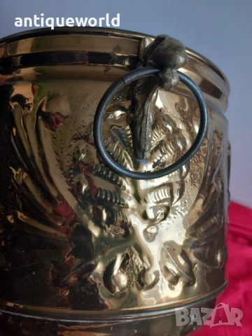 Драконови Глави, Голям Месингов Съд с Позлата, снимка 7 - Антикварни и старинни предмети - 52845808