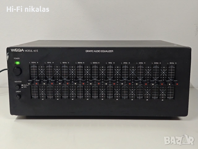 ретро EQ Hi-Fi графичен стерео еквалайзер WEGA MODUL 42 E