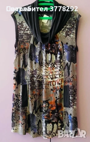 Блузи Нови, XL.1.Бяла-солей с подплата,27лв,2.Туника,25лв 3.К-кт s.Oliver,потник/ризка,15лв, снимка 4 - Комплекти - 51990233