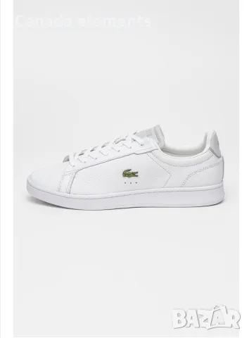 Lacoste - Спортни обувки от кожа и  с лого, Бял 43н, снимка 3 - Кецове - 47176169