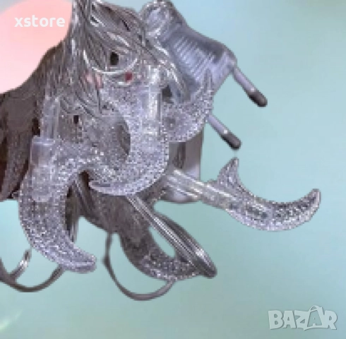 Празнични Коледни лампички с форма на лунички, снимка 3 - Декорация за дома - 52792888