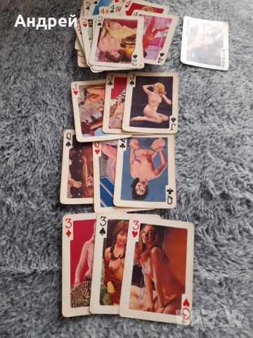 Стари Еротични карти за игра #24, снимка 3 - Други ценни предмети - 54083219