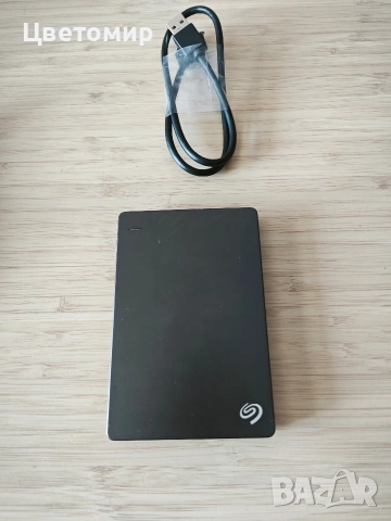 Външен хард диск Seagate 1TB 2.5" USB 3.0 /100% Health/ работил е 1 ден