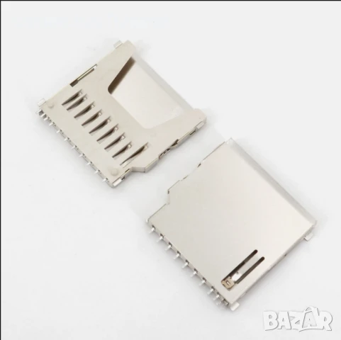  Стандартен държач-слот за SD карта памет, 11-пинов, 11P, дълъг размер., снимка 3 - Друга електроника - 50897055