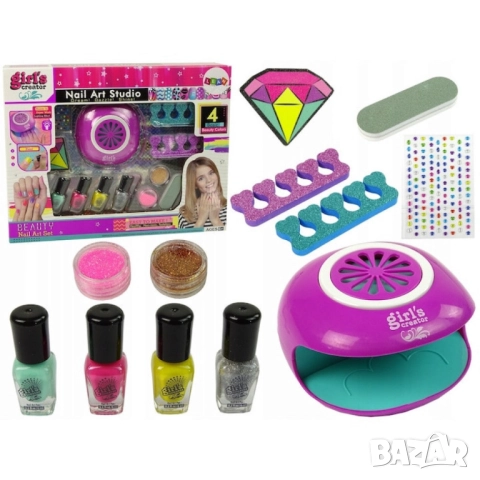 Комплект за нокти с блясък – Многоцветен, 12 части, снимка 3 - Други - 52054292