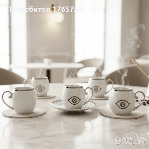 Луксозен порцеланов сервиз + 2в1 блендер и мелничка Cheffinger - Ексклузивен комплект 3 в 1, снимка 8 - Чаши - 53346534