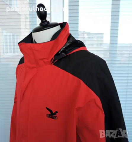 Salewa Gore-Tex Men`s Red Hooded Vintage Outdoor Jacket -мъжко яке за туризъм размер XL, снимка 10 - Якета - 49034445