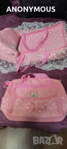Бебешка кошница с чанта , снимка 1 - Комплекти за бебе - 45425903