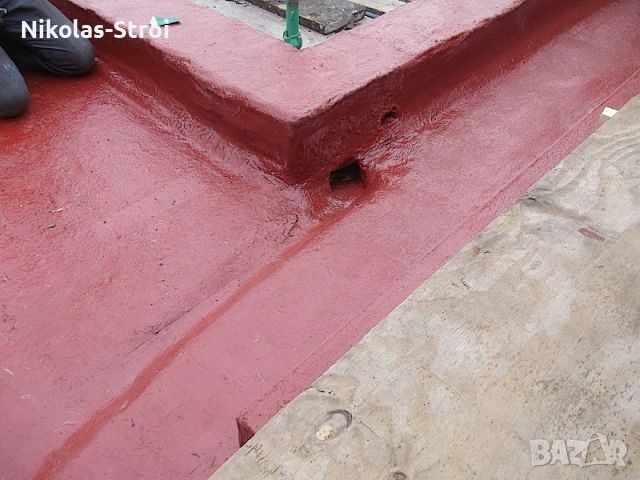 Течна хидроизолация за ремонт на покириви, снимка 4 - Ремонти на покриви - 46336084