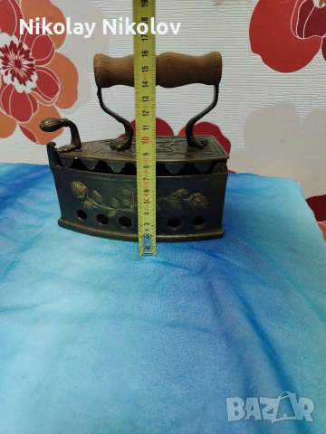 бронзова ютия на жар , снимка 6 - Антикварни и старинни предмети - 53144546