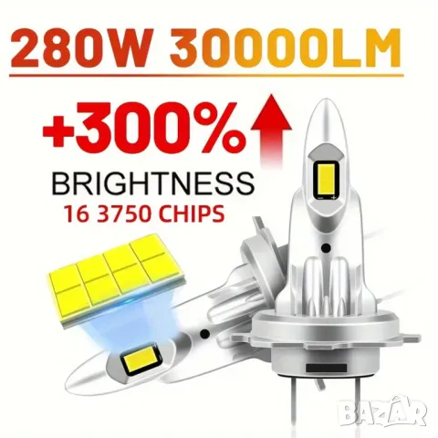 LED Крушки H7 , снимка 1 - Аксесоари и консумативи - 48045111