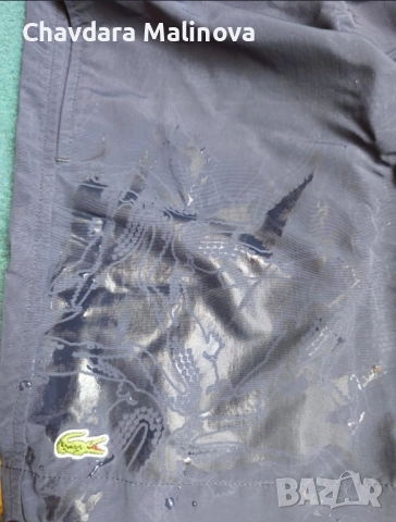 Lacoste Navy Blue Плувни шорти Размер S, снимка 4 - Бански - 51781612