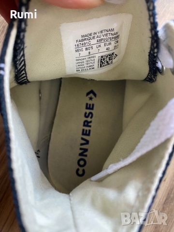 Оригинални високи черни спортни кецове Converse! 40 н, снимка 8 - Кецове - 46231317