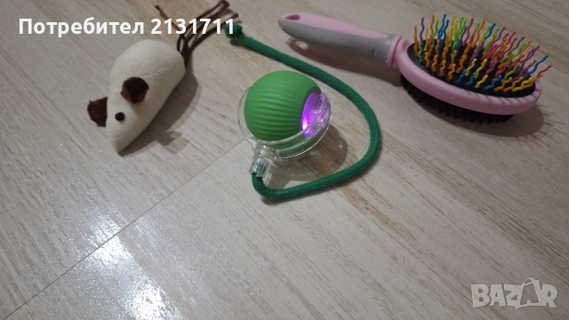 Самозадвижваща се интерактивна играчка, играчка мишка и четка за котка или куче , снимка 4 - За котки - 52633129