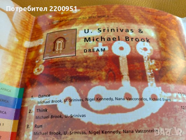 U.SRINIVAS / MICHAEL BROOK, снимка 4 - CD дискове - 45406006