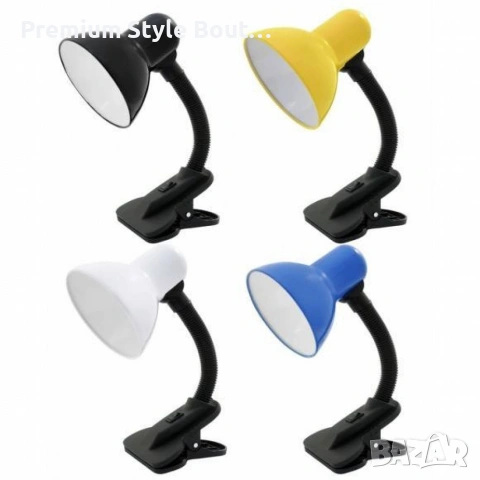 Настолна лампа със щипка с цветове за всеки стил Кага, Е27, снимка 4 - Други - 53795522