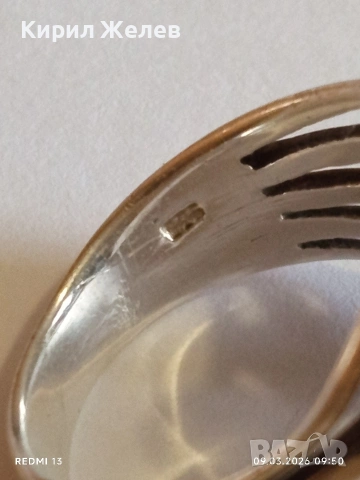 Винтидж стил арт сребърен пръстен майсторска изработка 54208, снимка 7 - Пръстени - 53762879