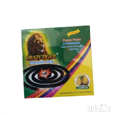 Спирали против комари са аромат на лимон 10 бр. CRAZYTIGER, снимка 2 - Други стоки за дома - 52098515