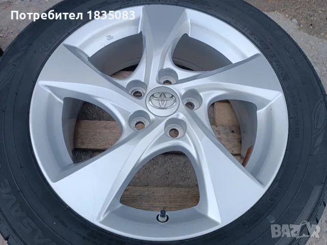 Лети джанти 17ки 5х114.3 Toyota + нови летни гуми 215/60/17 Dunlop, снимка 7 - Гуми и джанти - 49508869