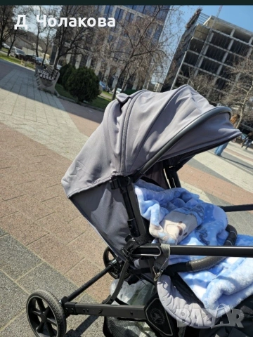 Лятна бебешка количка с въртяща се дръжка , снимка 4 - Детски колички - 54003518