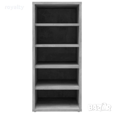 Шкафове за обувки, 2 бр, бетонно сиви, 31,5x35x70 см, ПДЧ , снимка 6 - Шкафове - 51149373