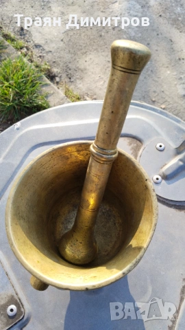 Голямо бронзово хаванче , снимка 2 - Антикварни и старинни предмети - 53684364