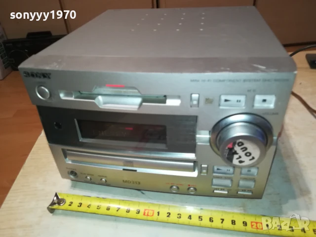 SONY HCD MD-313 MINIDISC/CD RECEIVER-ВНОС SWISS 1708251152, снимка 7 - Ресийвъри, усилватели, смесителни пултове - 51390905